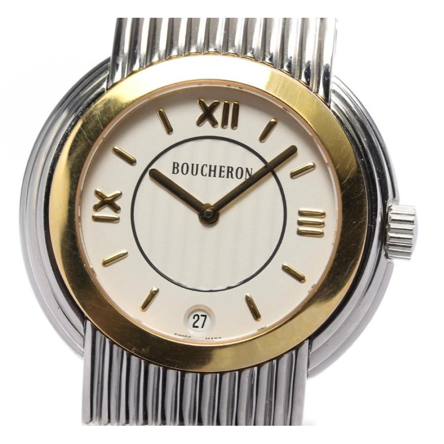 BOUCHERON（ブシュロン） ☆良品【Boucheron】ブシュロン リフレ デイト クォーツ メンズ【ev05】 : CLOSER