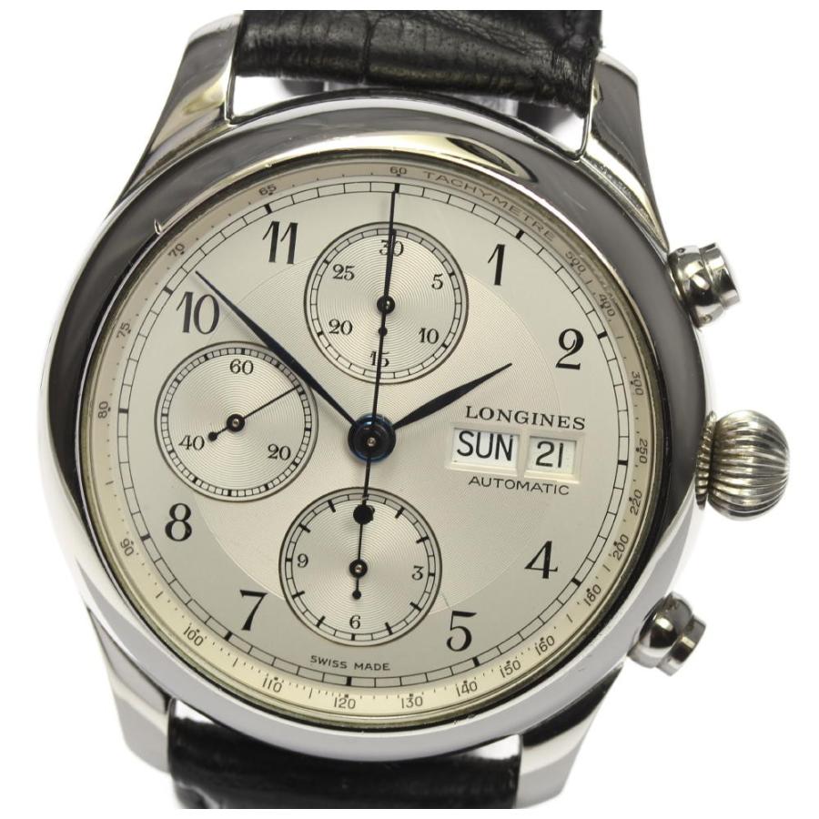 LONGINES ロンジン クロノグラフ ウィームス 自動巻き 腕時計 時計 L2.713.4.11.0 47.50mm ロンジン ウィームス セコンド