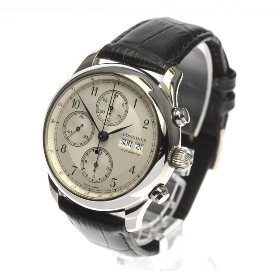 LONGINES ロンジン クロノグラフ ウィームス 自動巻き 腕時計 時計 L2.713.4.11.0 47.50mm ロンジン ウィームス セコンド