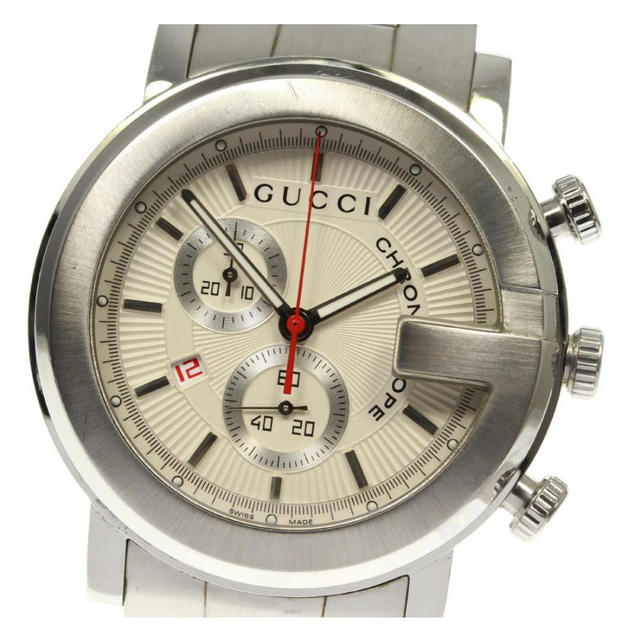 GUCCI 【GUCCI】グッチ 101M Chrono YA101339 クォーツ メンズ【ev05  