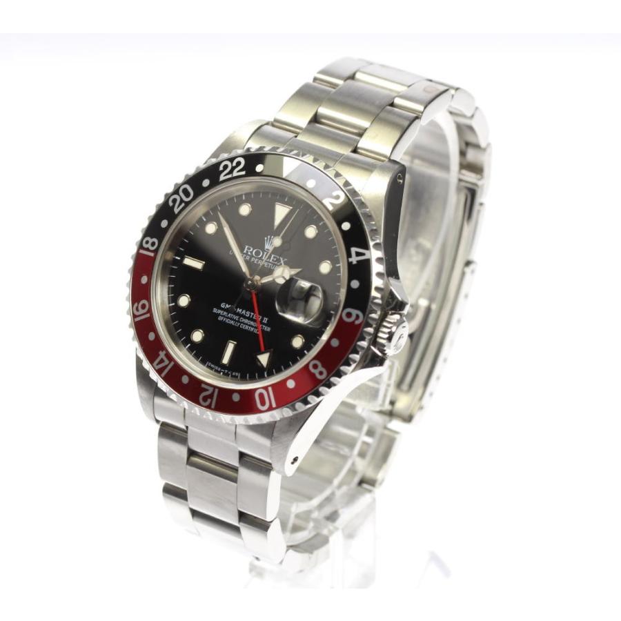 ROLEX ☆良品【ROLEX】ロレックス GMTマスターII 16710 W番 赤黒