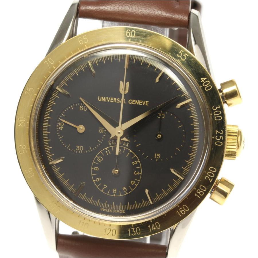 良品 Universal Geneve ユニバーサル ジュネーブ クロノグラフ 284 445 手巻き メンズ Closer Yahoo ショップ 通販 Yahoo ショッピング