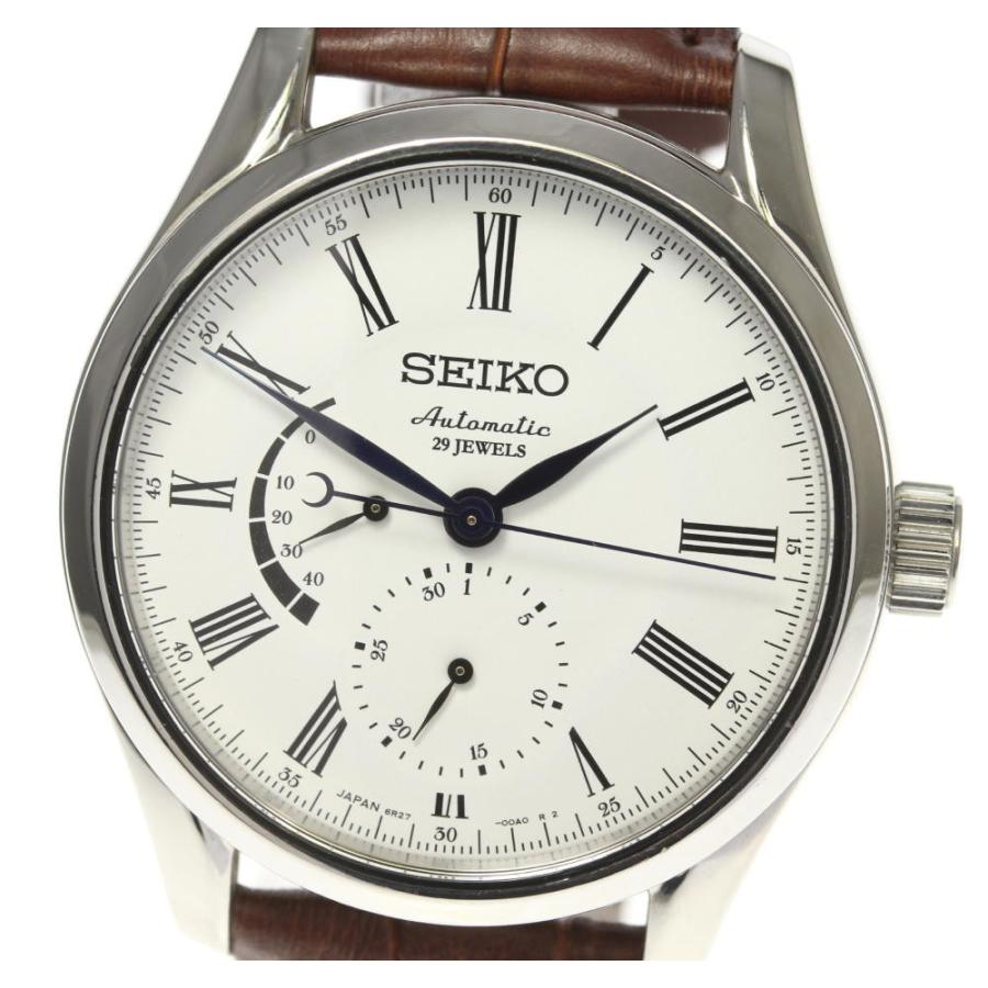 ☆美品【SEIKO】セイコー プレサージュ 琺瑯ダイアル スモールセコンド 