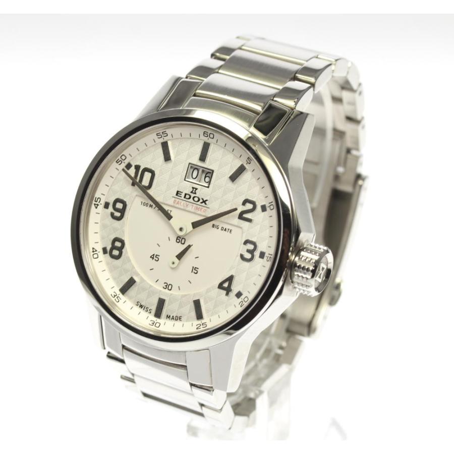 EDOX エドックス　ラリータイマー 64009 ビッグデイト クォーツ時計 EDOX ☆美品【EDOX】エドックス ラリータイマー ビッグデイト