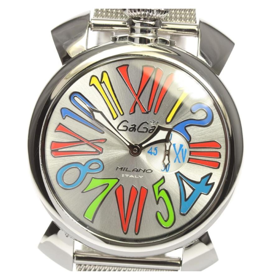 売れ筋 良品 保証書付 Gaga Milano ガガミラノ マヌアーレ スリム46 5080 1 クォーツ メンズ Ev 楽天市場 Lespakigali Com