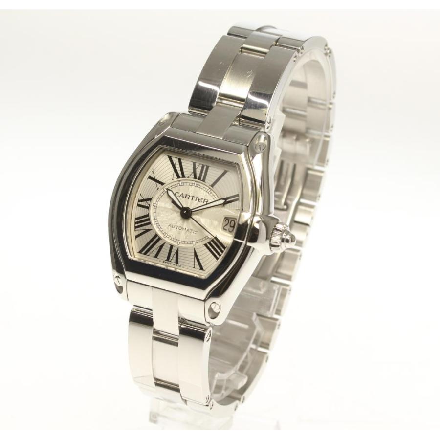 Cartier ロードスター LM W62025V 中古)CARTIER カルティエ ロードスター LM W62025V3（商品ID