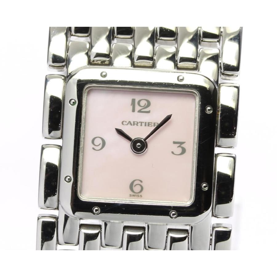 カルティエ CARTIER W61003T9 パンテール リュバン ピンクシェル文字盤 クォーツ レディース _946652 Cartier（カルティエ） 【CARTIER】カルティエ パンテール リュバン