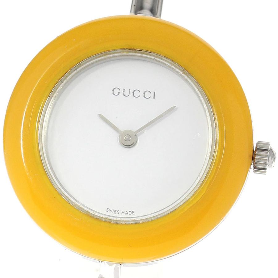 GUCCI グッチ 11/12.2L チェンジベゼル クォーツ レディース
