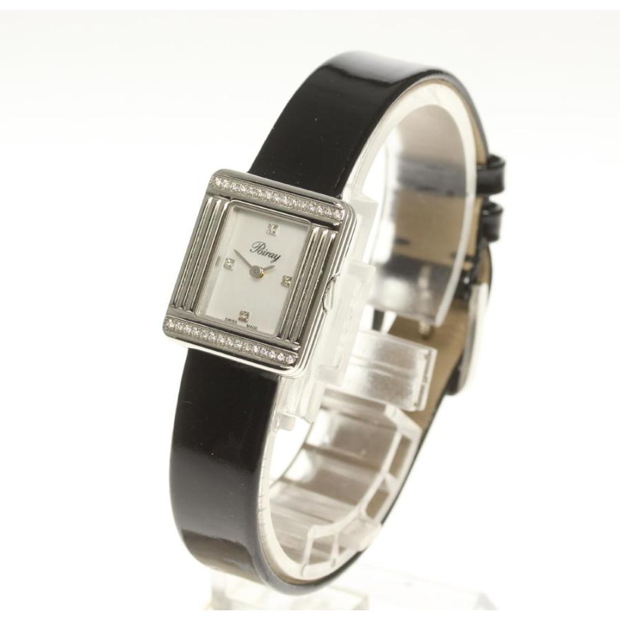 ☆美品【Poiray】ポアレ マ・プルミエ ダイヤベゼル 4P クォーツ  