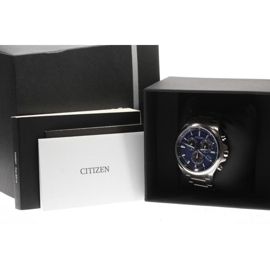【掘り出し物】美品　シチズン アテッサ ソーラー電波 AT3050-51L CITIZEN ☆美品 箱保付き【CITIZEN】シチズン アテッサ エコ