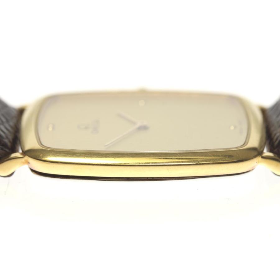 【美品】オメガ デビル クォーツ【395.0840】純正ベルト【稼働品】メンズ OMEGA（オメガ） 【OMEGA】オメガ デビル スクエア 革ベルト クォーツ