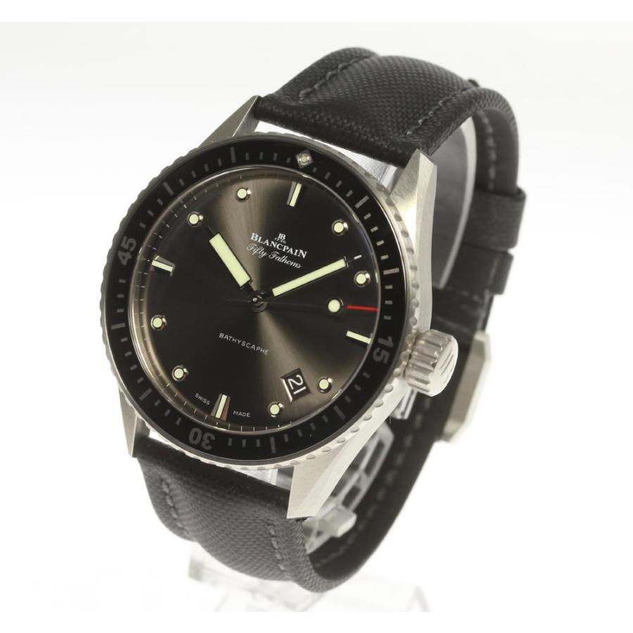 くらしを楽しむアイテム バチスカーフ ファゾムス フィフティー 箱保付き Blancpain ブランパン 美品 デイト メンズ 自動巻き 5000 1110 B52a メンズ腕時計 Hermandad Estrella Org
