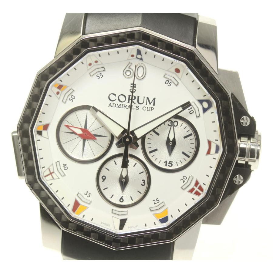 良品 Corum コルム アドミラルズカップ クロノグラフ 01 0035 自動巻き メンズ 5525 Closer Yahoo ショップ 通販 Yahoo ショッピング