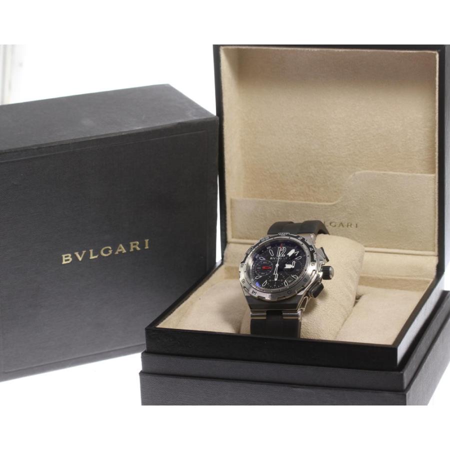 【稼働・箱 コマ 付き】BVLGARI ブルガリ ディアゴノ 黒文字盤 腕時計 BVLGARI（ブルガリ） 箱付き【BVLGARI】ブルガリ ディアゴノ