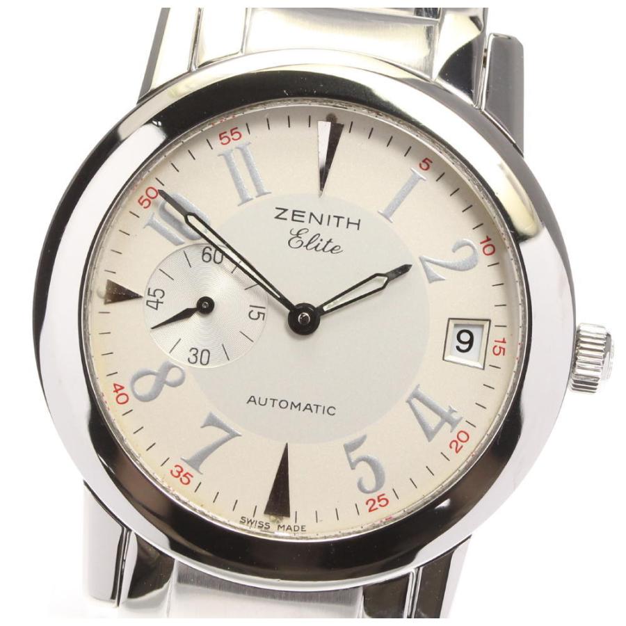 高知インター店 保付き Zenith ゼニス エリート スモールセコンド 01 02 0450 680 自動巻き メンズ 驚きの安さ Secretoftheislands Com