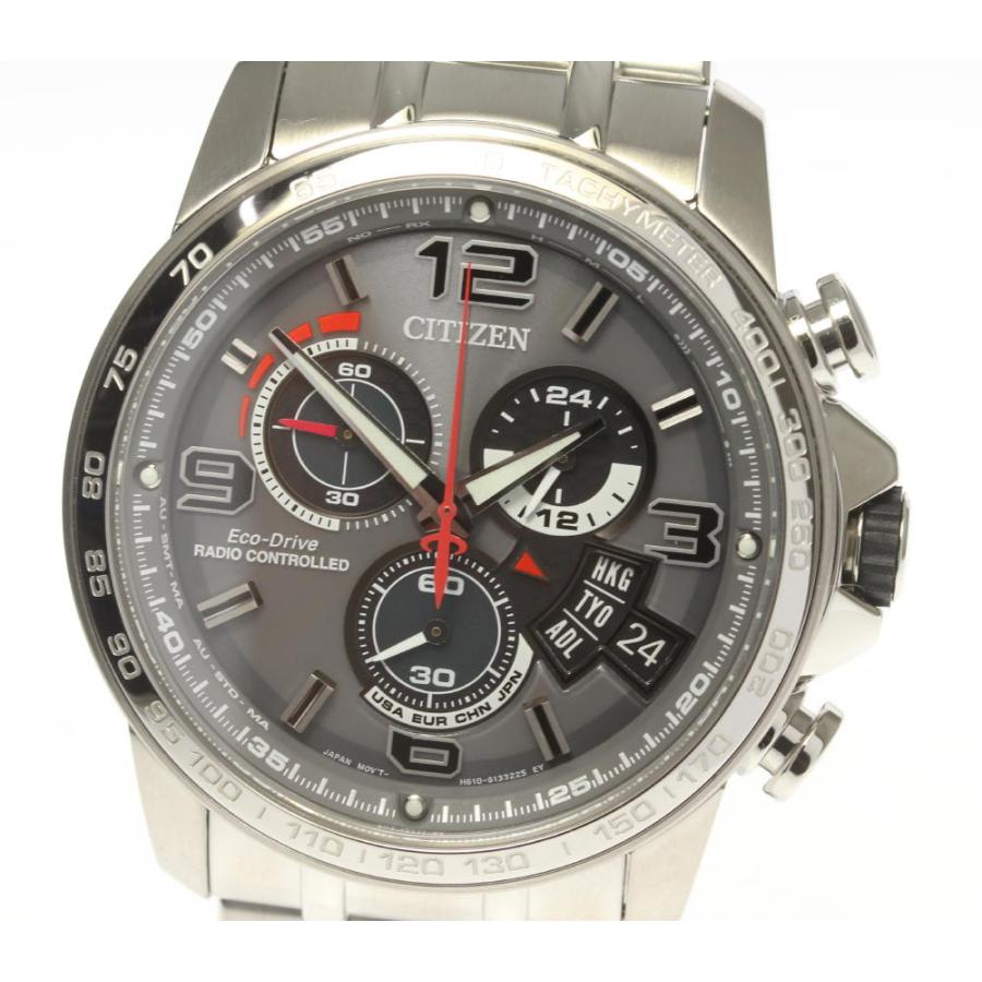 稼働美品 シチズン エコドライブ BY0100-51H メンズ腕時計 グレー