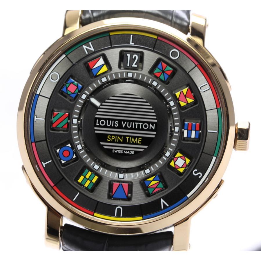 良品 Louis Vuitton ルイ ヴィトン タンブール スピンタイム ジャンピングアワー Q5eg0 自動巻き メンズ Ev10 5539 Closer Yahoo ショップ 通販 Yahoo ショッピング