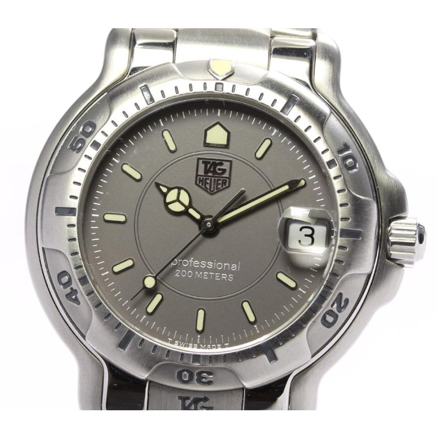 美品✨ タグホイヤー プロフェッショナル 6000 WH1112 グレー デイト  