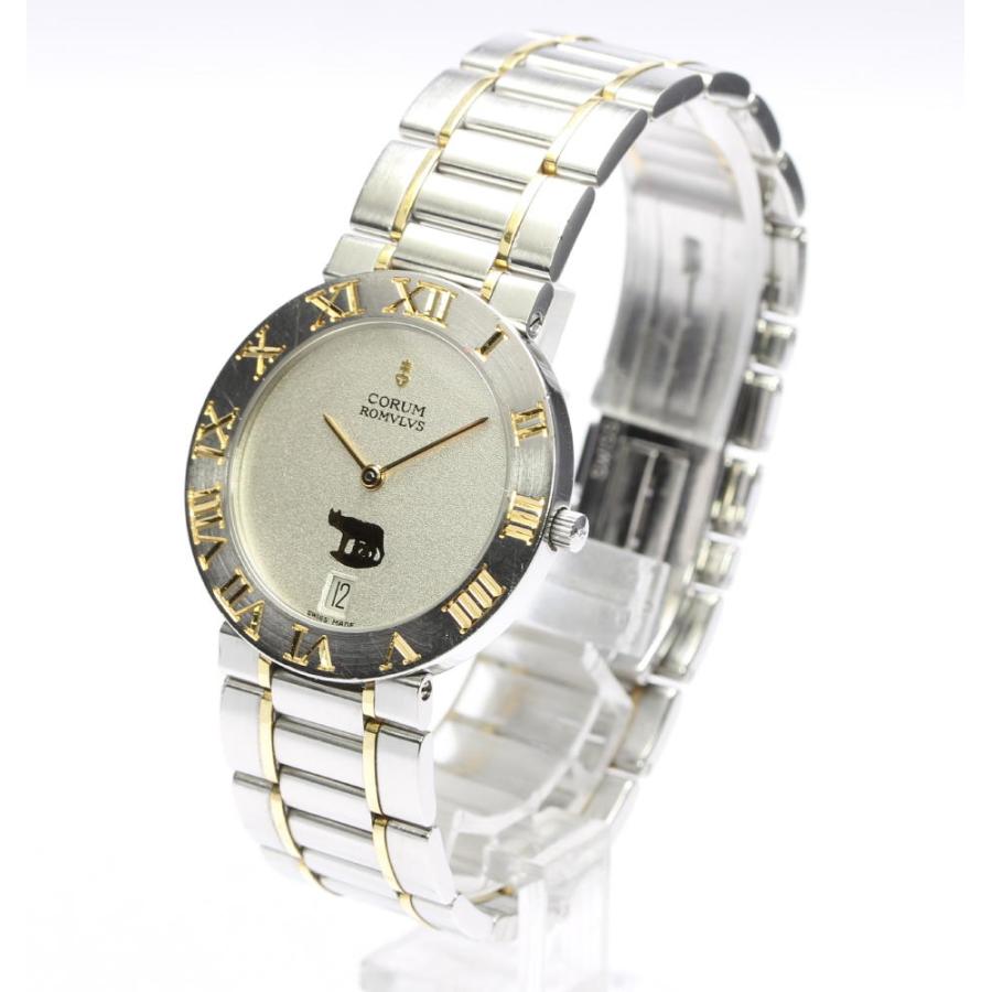 【美品】コルム ロムルス クォーツ【43.903.21】デイト【稼働品】メンズ 美品】コルム ロムルス クォーツ【43.903.21】デイト【稼働品