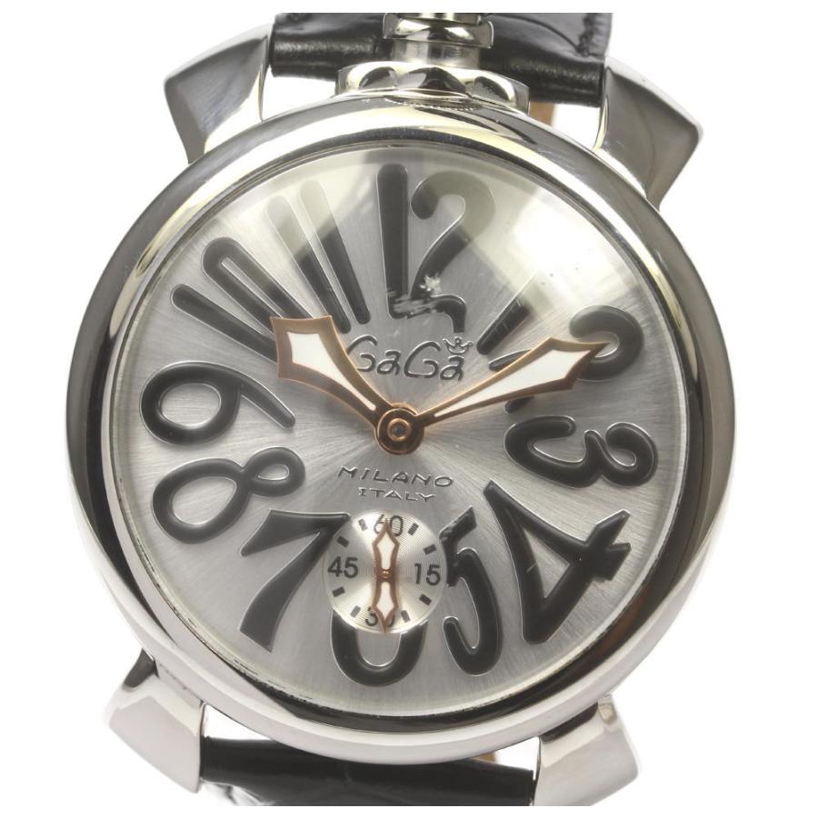 GaGaMILANO　ガガミラノ　機械式手巻き　スモールセコンド　稼働良好　美品 GaGa MILANO 【GaGa MILANO】ガガミラノ マヌアーレ48 スモール