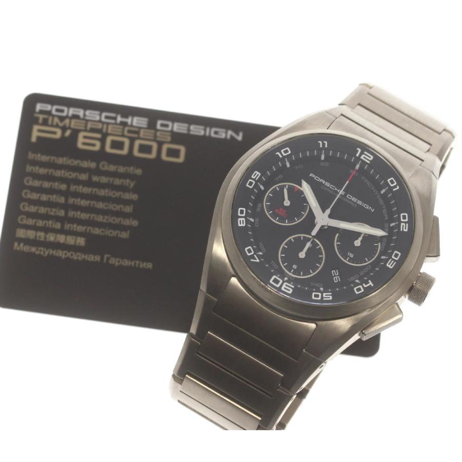 保付き【Porsche Design】ポルシェデザイン ダッシュボード クロノグラフ P6620 自動巻き メンズ : 563567 ...