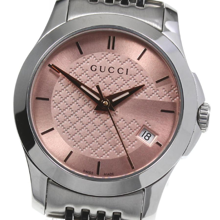 グッチ GUCCI YA126524 Gタイムレス デイト クォーツ GUCCI（グッチ） ☆良品【GUCCI】グッチ Gタイムレス 126.5 YA126524