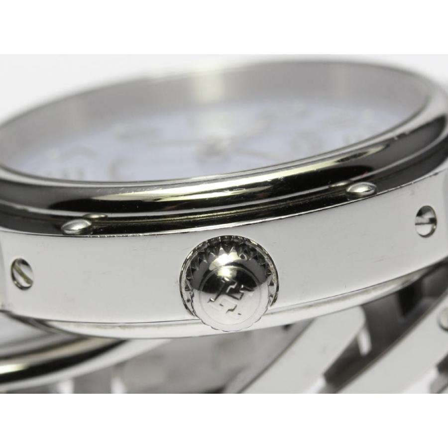 【極美品・箱付】HERMES クリッパー ブルーシェル文字盤 腕時計 保証書付 HERMES（エルメス） 【HERMES】エルメス クリッパー ブルーシェル CL5