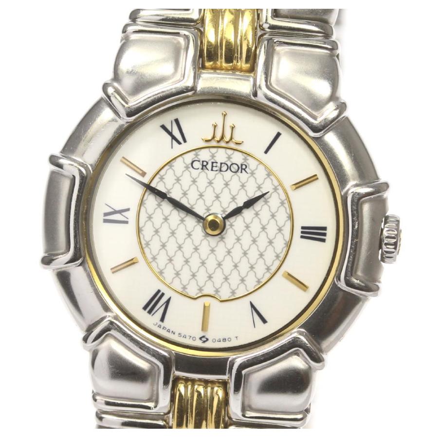 ☆良品【SEIKO】セイコー クレドール 5A70-0160 クォーツ レディース 
