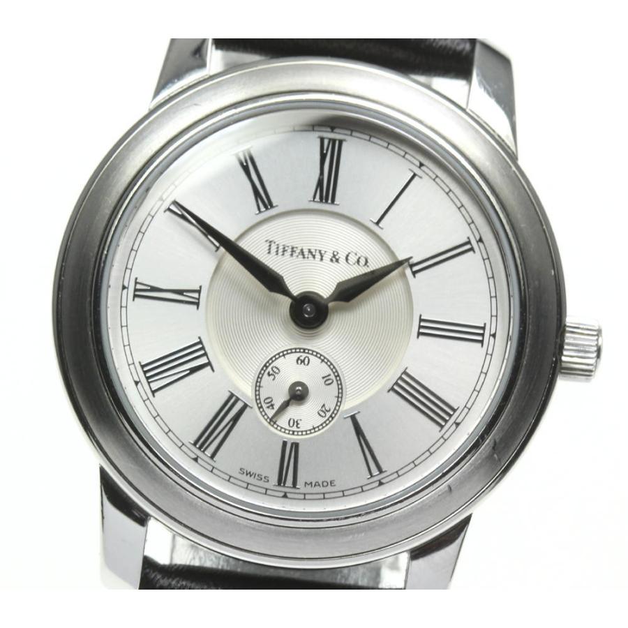 ☆新品電池☆689 ティファニー グランド レディース スモールセコンドクォーツ TIFFANY&Co. ☆良品【TIFFANY&Co.】ティファニー マーク ラウンド