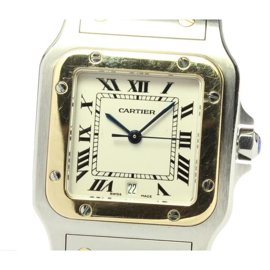 Cartier 【CARTIER】カルティエ サントスガルべLM 1566 デイト  