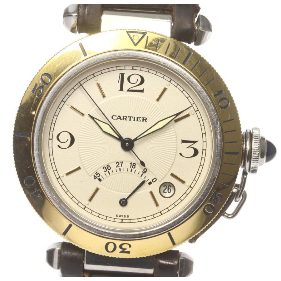 超熱 メンズ 自動巻き パワーリザーブ W31012H3 パシャ38ｍｍ 【CARTIER】カルティエ - メンズ腕時計