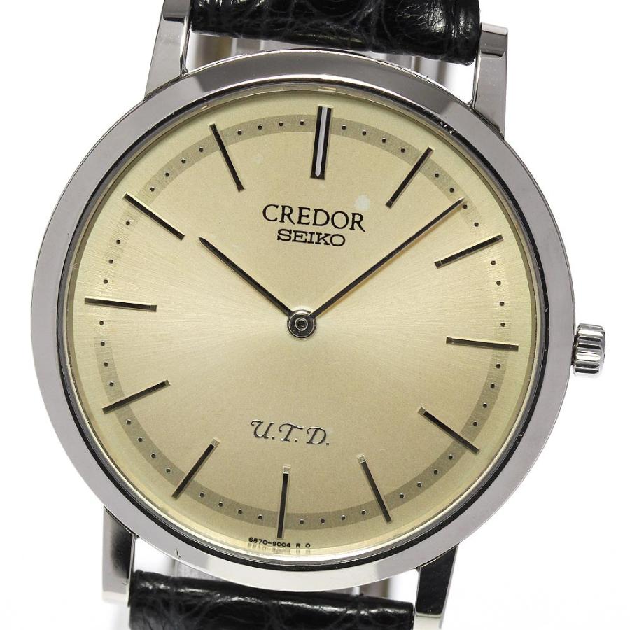 【SEIKO】セイコー クレドール K18WG Ultra Thin Dress U.T.D 120周年記念 6870-0010/GBAQ987  手巻き メンズ : 577199 : CLOSER Yahoo!ショップ - 通販 - Yahoo!ショッピング