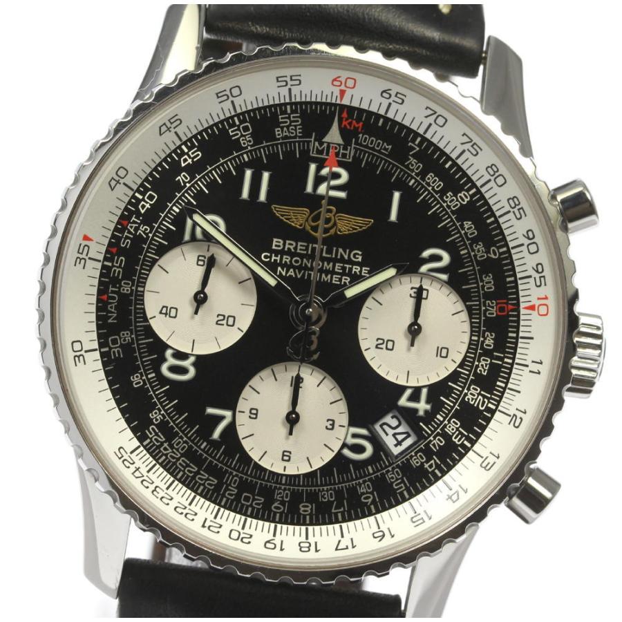 ブライトリング ナビタイマー A23322 + 純正SSベルト極美品/431A