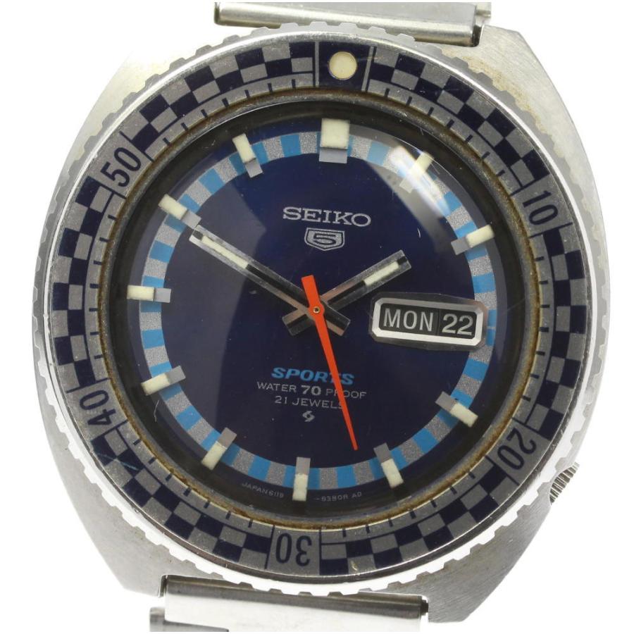 SEIKO 5 SPORTS 6119-8300 21石 自動巻き デイデイト SEIKO（セイコー） 【SEIKO】セイコー セイコー5 チェッカーベゼル