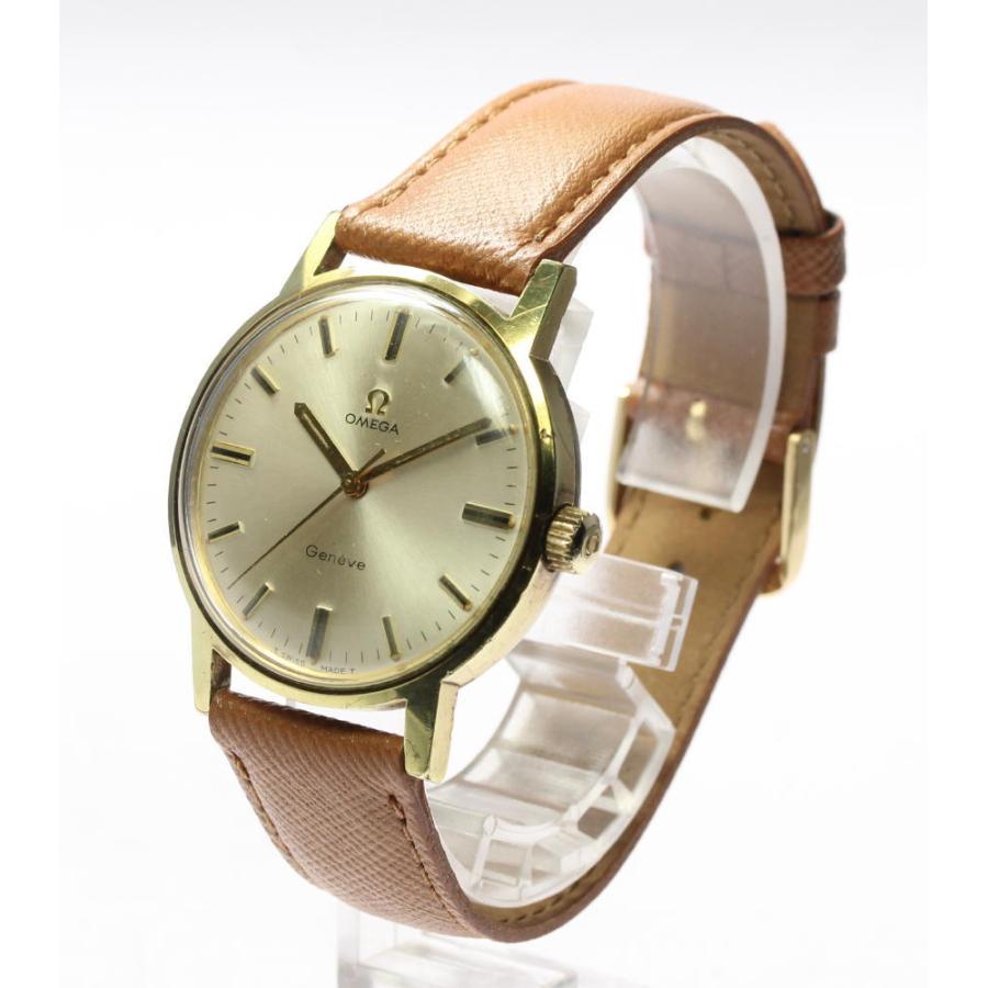 オメガ　ジュネーブ　腕時計　ビンテージ　手巻き　メンズ　32ｍｍ　白　トノー オメガ ジュネーブ 腕時計 ビンテージ 手巻き メンズ 32mm 白