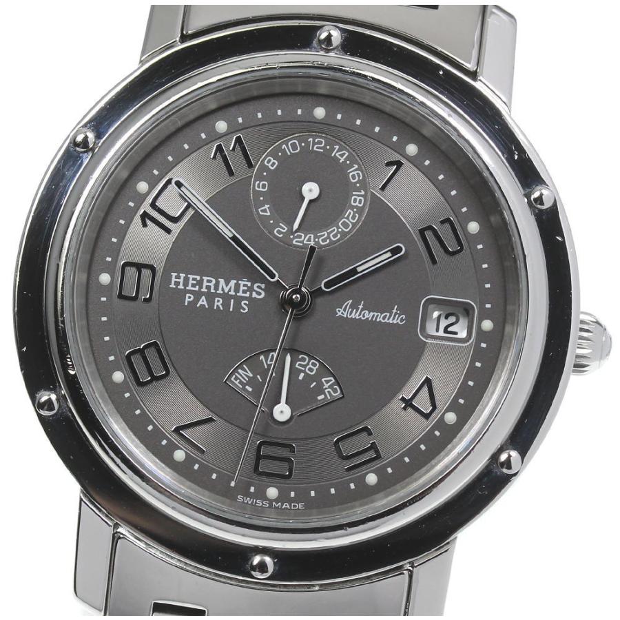 HERMES】エルメス クリッパー パワーリザーブ CL2.810 自動巻き メンズ HERMES】エルメス クリッパー パワーリザーブ CL2.810 自動巻き メンズ