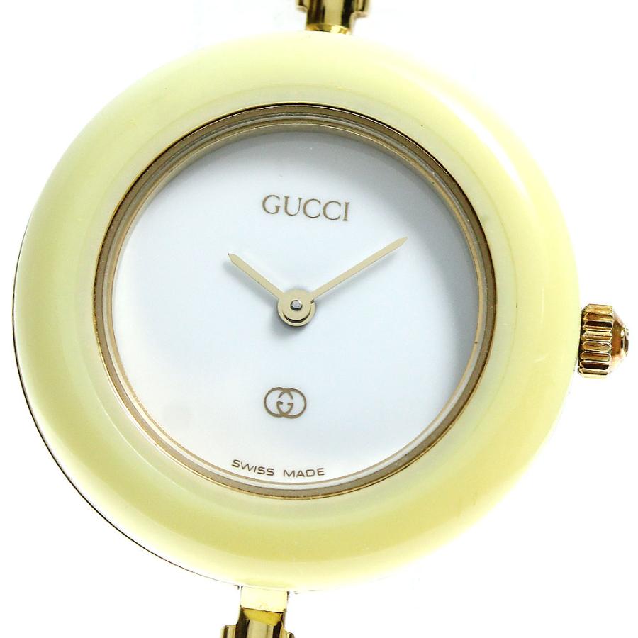 GUCCI（グッチ） GUCCI 1100-L チェンジベゼル クォーツ レディース 内