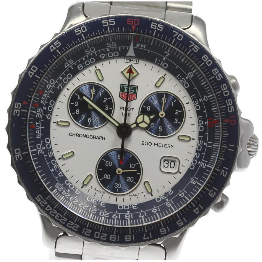 TAG HEUER】タグホイヤー パイロット クロノグラフ デイト 530.806