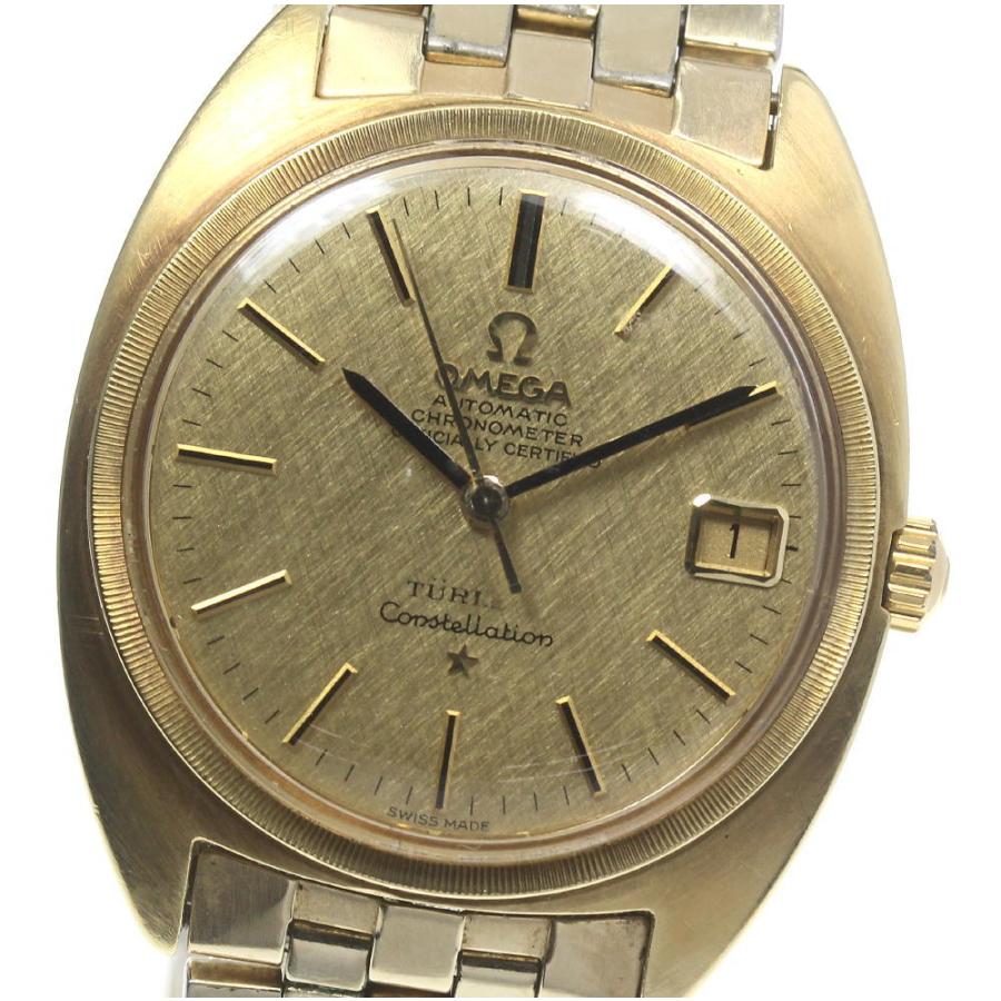 OMEGA】オメガ コンステレーション K18YG デイト cal.564 チューラー  