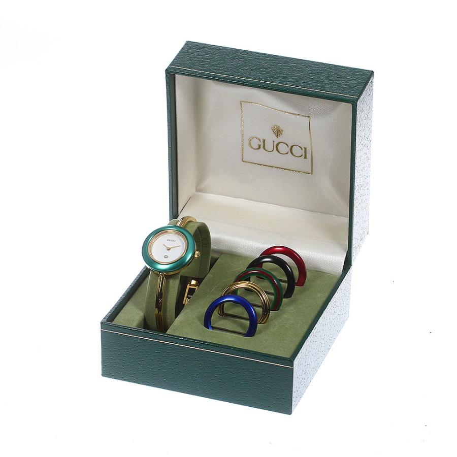 【超希少】グッチ　チェンジベゼル　11.12 箱ベゼル付　クォーツ　11個付 GUCCI（グッチ） ☆内箱付き【GUCCI】グッチ チェンジベゼル 11/12