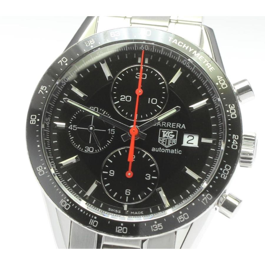 【極美品 OH済】タグホイヤー カレラ CV2014-2 ブラック 自動巻き TAGHeuer CARRERAタグホイヤー カレラ CV2014/2