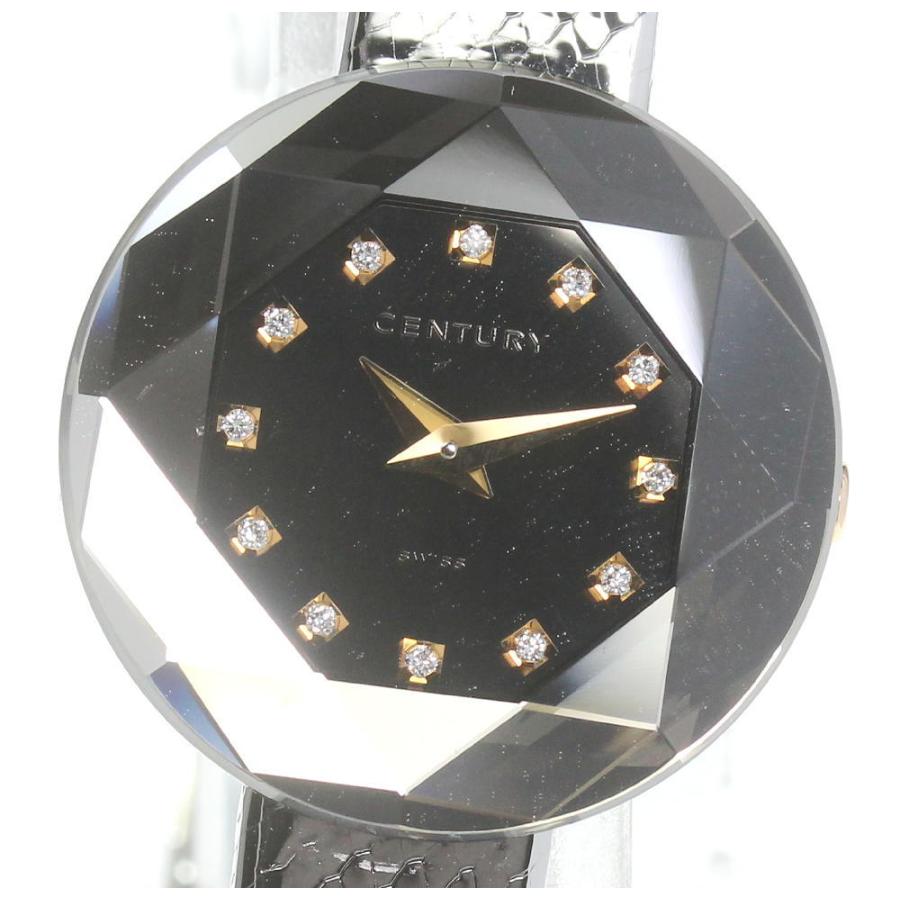 【希少・美品】センチュリー タイムジェム 12Pダイヤ クォーツ レディース CENTURY（センチュリー） ☆良品 箱付き【CENTURY】センチュリー