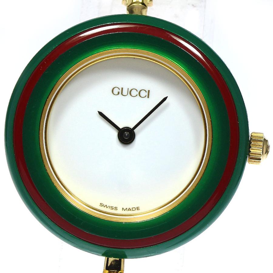 GUCCI ★内箱・保証書付き【GUCCI】グッチ チェンジベゼル 11/12.2 クォーツ レディース_614047 : CLOSER ...