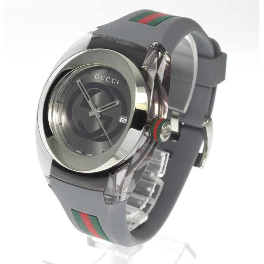 美品　稼働品　GUCCI グッチ シンク　137.1 メンズ腕時計 GUCCI（グッチ） ☆良品【GUCCI】グッチ シンク デイト 137.1 クォーツ