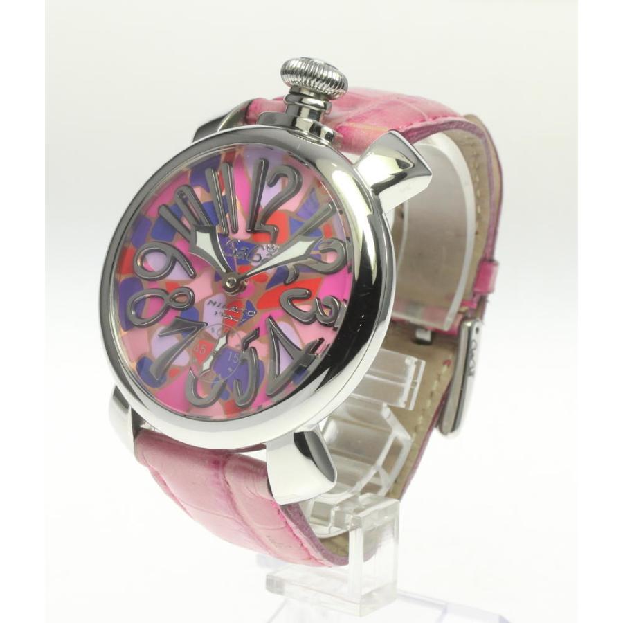 ガガミラノ マヌアーレ48MM 5010.MOSAICO2S ピンク 手巻き GaGa MILANO