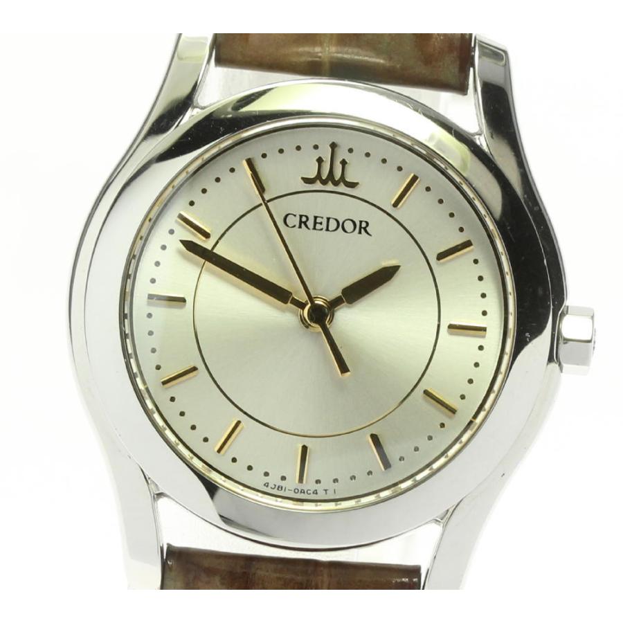 【純正ベルト 新品電池 稼動】SEIKO クレドール 4J81-0AK0 SEIKO（セイコー） ベルト訳あり☆【SEIKO】セイコー クレドール 革
