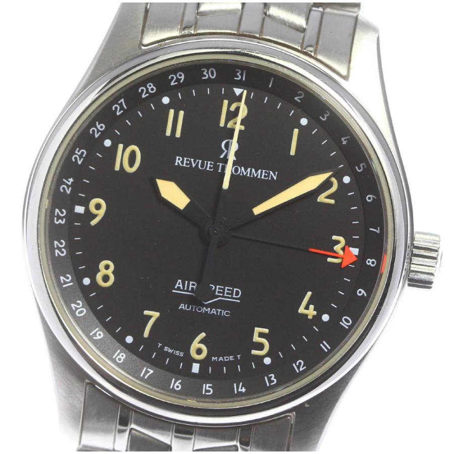 レビュートーメン エアスピード 腕時計 ポインターデイト 自動巻き 青文字盤 レビュートーメン エアスピード 腕時計 ポインターデイト 自動