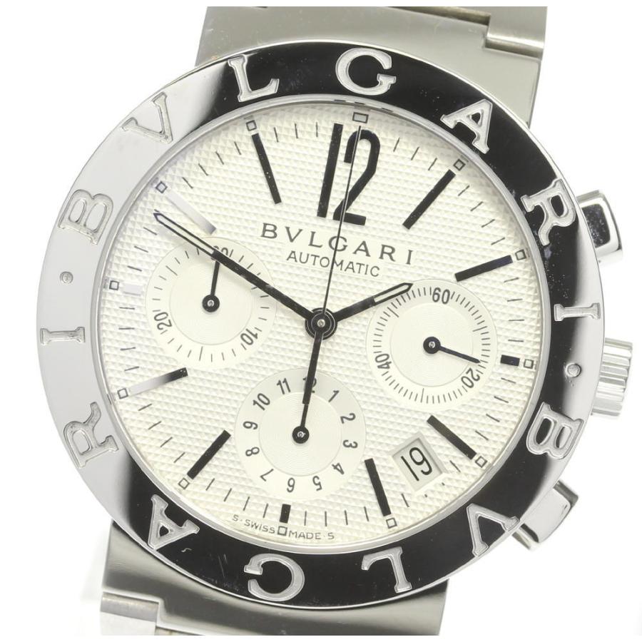 超美品　ブルガリI BB38SSCH クロノグラフ メンズ腕時計 BVLGARI（ブルガリ） ☆良品【BVLGARI】ブルガリ ブルガリブルガリ