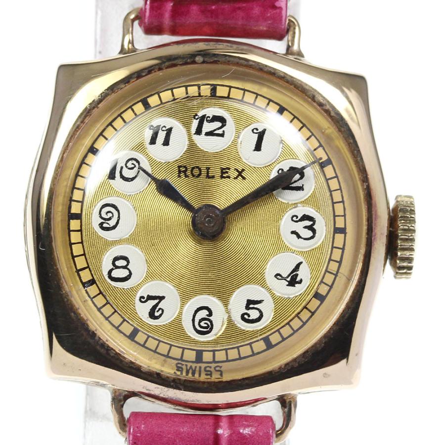 ROLEX】ロレックス アンティーク K9YG 手巻き レディース : 618392 