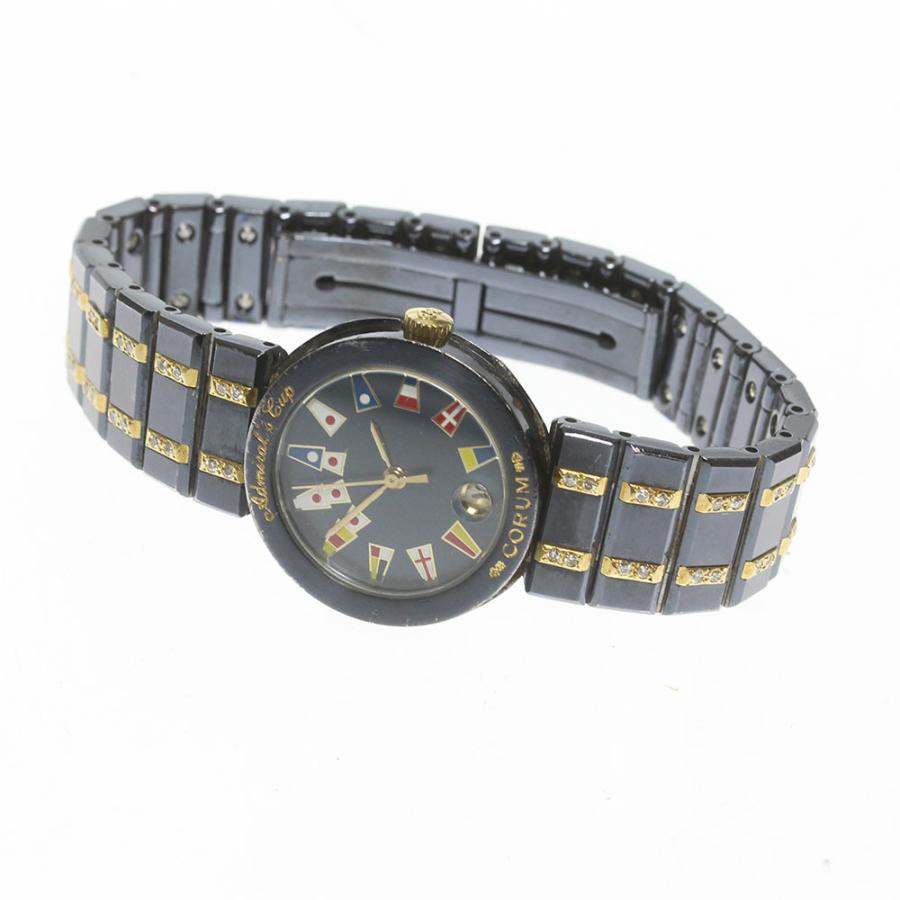 【美品】コルム アドミラルズカップ クォーツ【39610.31V52】【稼働品】 CORUM ベルト訳あり☆【CORUM】コルム アドミラルズカップ デイト